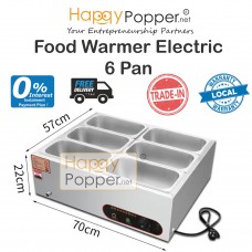 Food Warmer Machine Electric ( 6 Pan ) FW-M0023 台式保温机（ 6格 ）