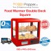 Food Warmer Display Showcase Double Deck ( Square ) FW-M0014  ( Black FW-M0016 ) 方形保温柜