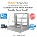 Food Warmer Display Showcase Double Deck Stainless Steel ( Small ) FW-M0022 不锈钢保温柜