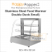 Food Warmer Display Showcase Double Deck Stainless Steel ( Small ) FW-M0022 不锈钢保温柜