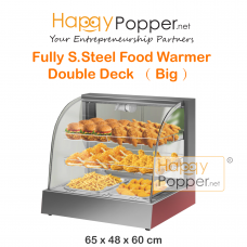 Food Warmer Display Showcase Double Deck Stainless Steel ( Big ) FW-M0002 不锈钢大保温柜