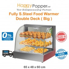 Food Warmer Display Showcase Double Deck Stainless Steel ( Big ) FW-M0002 不锈钢大保温柜