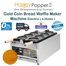 Gold Coin Bread Waffle Maker Machine 4 Holes ( Electric ) WF-M0028 4孔金币面包机