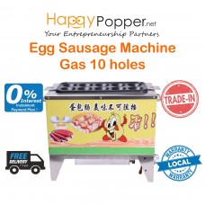 Egg Sausage Roll Machine 10 Holes ( Gas ) HS-M0003 燃气蛋肠机10管
