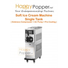 Soft Ice Cream Machine Single Tank ( Embraco Compresser + Air Pump + Pre Cooling ) IC-M0010 单头预冷雪糕机