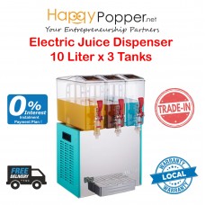 Juice Dispenser 10 Liter x 3 Tanks ( Electric ) JD-M0008 冷饮果汁机10升三缸
