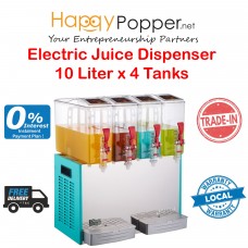 Juice Dispenser 10 Liter x 4 Tanks ( Electric ) JD-M0009 冷饮果汁机10升四缸