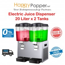 Juice Dispenser 20 Liter x 2 Tanks ( Electric ) JD-M0001 冷饮果汁机20升双缸