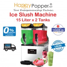 Ice Slush Machine 15 Liter x 2 Tanks JD-M0014 双缸雪泥机15升