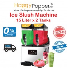 Ice Slush Machine 15 Liter x 2 Tanks JD-M0014 双缸雪泥机15升