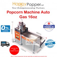 Popcorn Machine Auto with Stand 16oz ( Gas ) PC-M0003 燃气爆米花机16安士