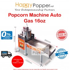 Popcorn Machine Auto with Stand 16oz ( Gas ) PC-M0003 燃气爆米花机16安士