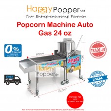 Popcorn Machine Auto with Stand 24oz ( Gas ) PC-M0004 燃气爆米花机24安士