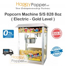 Popcorn Machine 8oz 828 S/S ( Electric - Gold Level ) PC-M0014 全不锈钢屋顶爆米花机8安士