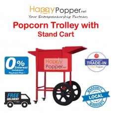 Popcorn Trolley with Stand Cart ( 8oz Machine ) PC-M0016 爆米花机手推车