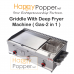 Griddle With Deep Fryer  Machine ( Gas-2 in 1 ) GR-M0011 55型燃气扒炸一体炉