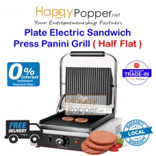 Press Griddle Sanwich Grill Panini Machine 811 ( Half Flat ) GR-M0008  811型上坑下平扒炉