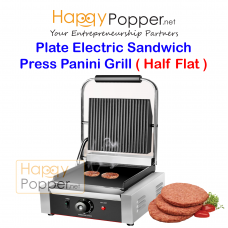Press Griddle Sanwich Grill Panini Machine 811 ( Half Flat ) GR-M0008  811型上坑下平扒炉