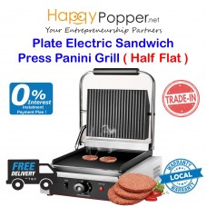 Press Griddle Sanwich Grill Panini Machine 811 ( Half Flat ) GR-M0008  811型上坑下平扒炉