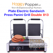 Press Griddle Sanwich Grill Panini Machine Double 813 ( Electric ) GR-M0010 813型全坑扒炉