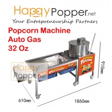 Popcorn Machine Auto with Stand 32oz ( Gas ) PC-M0005 燃气爆米花机32安士