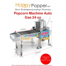 Popcorn Machine Auto with Stand 24oz ( Gas ) PC-M0004 燃气爆米花机24安士
