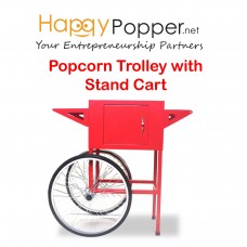 Popcorn Trolley with Stand Cart ( 8oz Machine ) PC-M0016 爆米花机手推车