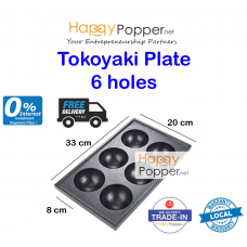 Takoyaki Plate ( 6 Big Holes )  TK-T0004  章鱼小丸子机烤盘6孔