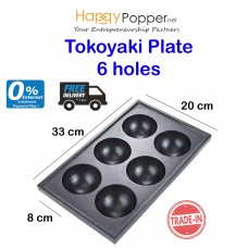 Takoyaki Plate ( 6 Big Holes )  TK-T0004  章鱼小丸子机烤盘6孔
