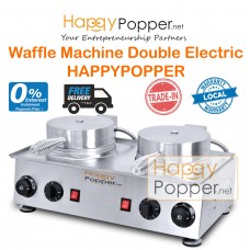 Waffle Machine Double Electric - HAPPYPOPPER - 1 Year Warranty WF-M0018 铝板双头电燃华夫机