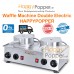 Waffle Machine Double Electric - HAPPYPOPPER - 1 Year Warranty WF-M0018 铝板双头电燃华夫机