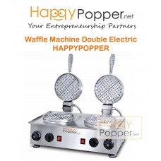 Waffle Machine Double Electric - HAPPYPOPPER - 1 Year Warranty