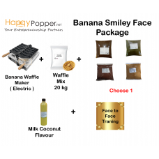 Smiley Banana Face Waffle Package