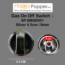 Gas On Off Switch SP-BBQ0001 ( Silver ) 4.5 cm / 8 mm