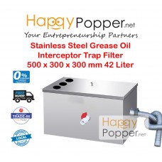 Grease Oil Interceptor Trap Filter 500 x 300 x 300 mm 42 Liter GT-M0003 油水分离器42升