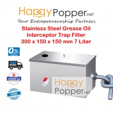 Grease Oil Interceptor Trap Filter 300 x 150 x 150 mm 7 Liter GT-M0004 油水分离器7升