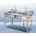 Stainless Steel Kitchen Sink Double Bowl Tank 100 x 50 x 80 cm T : 0.65 ( 201 ) SS-M0009 201不锈钢厨房水槽双槽