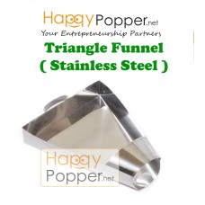 Chicken Chop Scoop - Triangle Funnel （ Stainless Steel ) DF-T0001