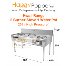 Stainless Steel Kwali Rance 2 Burner 1 Water Pot 201 ( High Pressure ) 1200 x 650 x 800 SS-M0022 猛火炉 两炒一水槽