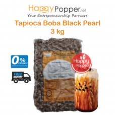 Boba Tapioca Starch Balls Black Pearl 3kg ( 6/Ctn ) BT-PL007 珍珠奶茶专用黑珍珠3公斤