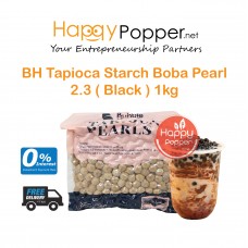 Boba Tapioca Starch Balls Black Pearl 1kg 2.3 ( Thailand ) ( 18/Ctn ) BT-PL008 泰国进口珍珠奶茶专用黑珍珠1公斤