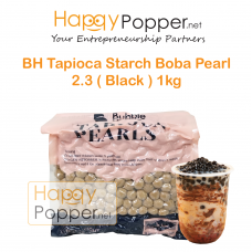 Boba Tapioca Starch Balls Black Pearl 1kg 2.3 ( Thailand ) ( 18/Ctn ) BT-PL008 泰国进口珍珠奶茶专用黑珍珠1公斤