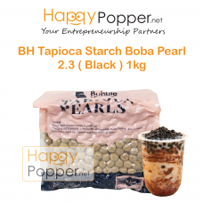 Boba Tapioca Starch Balls Black Pearl 1kg 2.3 ( Thailand ) BT-PL008 泰国进口珍珠奶茶专用黑珍珠1公斤