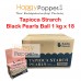 Boba Tapioca Starch Balls Black Pearl 1kg 2.3 ( Thailand ) ( 18/Ctn ) BT-PL008 泰国进口珍珠奶茶专用黑珍珠1公斤