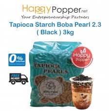Boba Tapioca Starch Balls Black Pearl 3kg ( 6/Ctn ) BT-PL009 进口珍珠奶茶专用黑珍珠3公斤