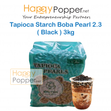 Boba Tapioca Starch Balls Black Pearl 3kg ( 6/Ctn ) BT-PL009 进口珍珠奶茶专用黑珍珠3公斤