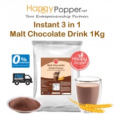 Instant 3 in 1 Malt Chocolate Premix Powder 1kg ( 20/Ctn ) BT-P0001 麦芽巧克力三合一粉1公斤