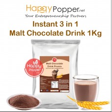 Instant 3 in 1 Malt Chocolate Premix Powder 1kg ( 20/Ctn ) BT-P0001 麦芽巧克力三合一粉1公斤