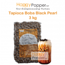 Boba Tapioca Starch Balls Black Pearl 3kg ( 6/Ctn ) BT-PL007 珍珠奶茶专用黑珍珠3公斤