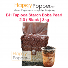Boba Tapioca Starch Balls Black Pearl 3kg 2.3 ( Thailand ) BT-PL009 泰国进口珍珠奶茶专用黑珍珠3公斤